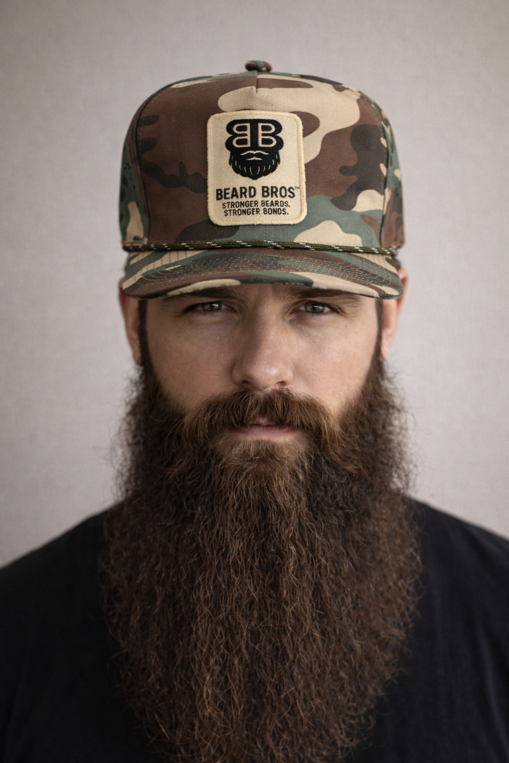 Beard Bros™ Premium Camo Mesh Rope Trucker Hat