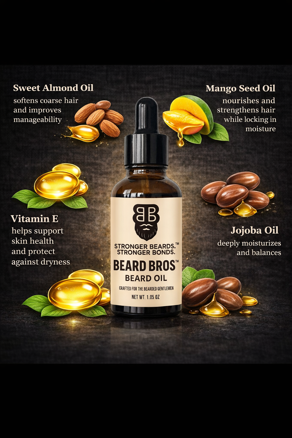 Beard Bros Premium Beard Oil – 2 Pack | Nourish, Soften & Strengthen